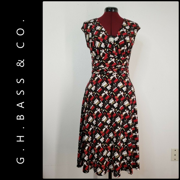 G H Bass Co Dresses Gh Bass Co Women Fit Flare Sleeveless